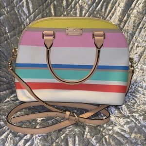 Kate Spade Grove Street Carli Dune Stripe Handbag